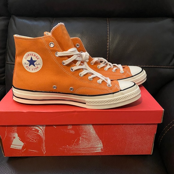 Converse Shoes Converse Orange Chuck Taylor High Tops All Star